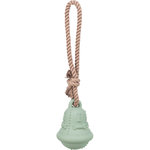 Navidad campana en cuerda, caucho natural/cuerda, ø 12/36