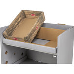 Bandeja inclinada para pantalla universal de cartón 47,6 x 17 x 24,3 cm