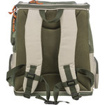 Mochila Rocco, 40 × 42 × 30 cm, beige/oliva verde