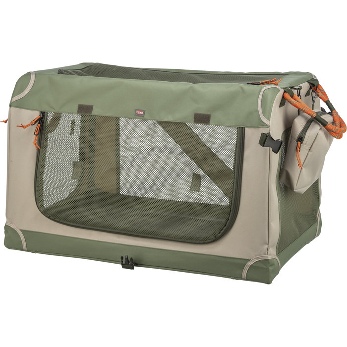Transportín cómodo y suave, L: 63,8 × 60,7 × 95,5 cm, oliva