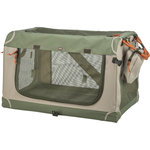 Transportín cómodo y suave, L: 63,8 × 60,7 × 95,5 cm, oliva