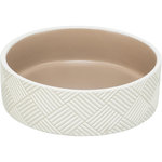 Cuenco de cerámica con patrón, 1 l/ø 18 cm, blanco/beige