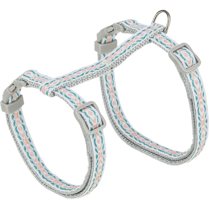 Arnés para gatos con plomo, retro, 28–45 cm/10 mm, 1,20