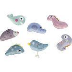 Dinosaurios y animales, peluche, hierba gatera, 7–9 cm
