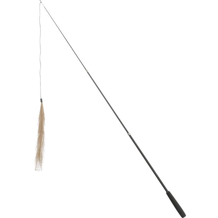 Vara telescópica para juegos, pluma, fibra de vidrio, 42–106 c