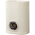Arina, torre para gatos, 65 cm, crema