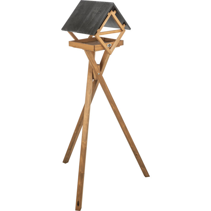 Casa de alimentación con soporte de madera, 35 × 33 × 29 cm/1