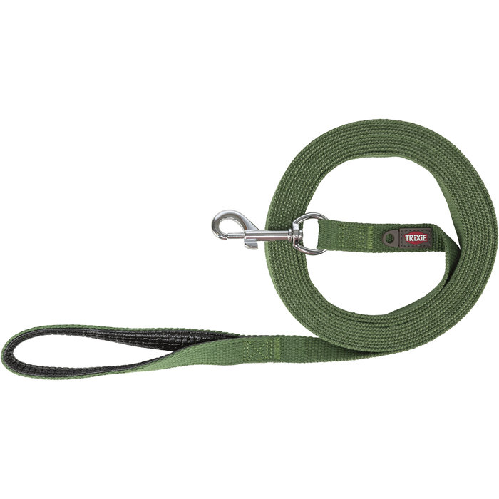 Correa de rastreo, algodón, M: 15 m/20 mm, oliva verde