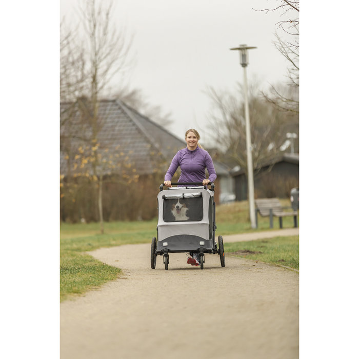 Remolque para bicicletas, plegable rápido, XL: 87,5 × 97 × 93/150