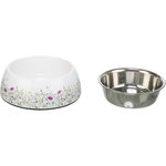 Cuenco de acero inoxidable con diseño floral, 0,75 l/ø