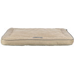 Cojín Liano, tela/terciopelo tejido, rectangular, 120 x 70 cm, crema