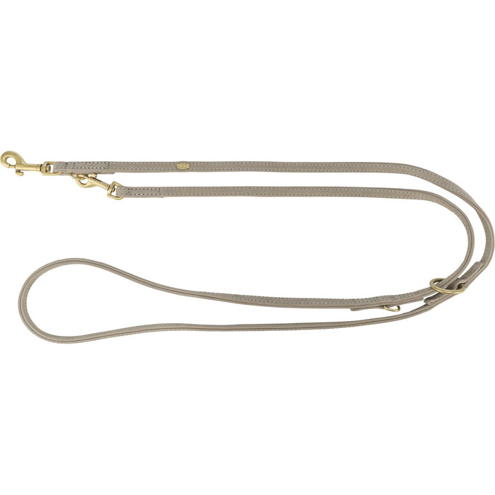 Pure V-correa, cuero, XS–S: 2 m/10 mm, gris claro