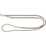 Pure V-correa, cuero, XS–S: 2 m/10 mm, gris claro