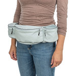 Riñonera Baggy Belt, poliéster, correa: 62–125 cm, amarillo, lila, gris azulado