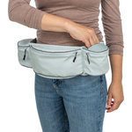 Riñonera Baggy Belt, poliéster, correa: 62–125 cm, amarillo, lila, gris azulado