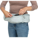 Riñonera Baggy Belt, poliéster, correa: 62–125 cm, amarillo, lila, gris azulado