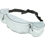 Riñonera Baggy Belt, poliéster, correa: 62–125 cm, amarillo, lila, gris azulado