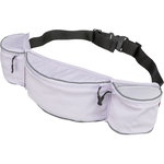 Riñonera Baggy Belt, poliéster, correa: 62–125 cm, amarillo, lila, gris azulado