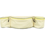 Riñonera Baggy Belt, poliéster, correa: 62–125 cm, amarillo, lila, gris azulado