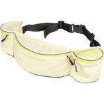 Riñonera Baggy Belt, poliéster, correa: 62–125 cm, amarillo, lila, gris azulado