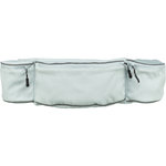 Riñonera Baggy Belt, poliéster, correa: 62–125 cm, amarillo, lila, gris azulado