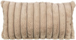 Almohada Lonni, rectangular, 40 × 20 cm, marrón claro
