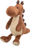 Dinosaurio con púas, felpa, sentado, 37 cm, marrón