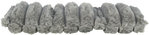 Cojín, poliéster, valeriana, 32 × 11 cm, gris