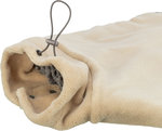 Albornoz, microfibra, XL: 75 cm, beige/gris